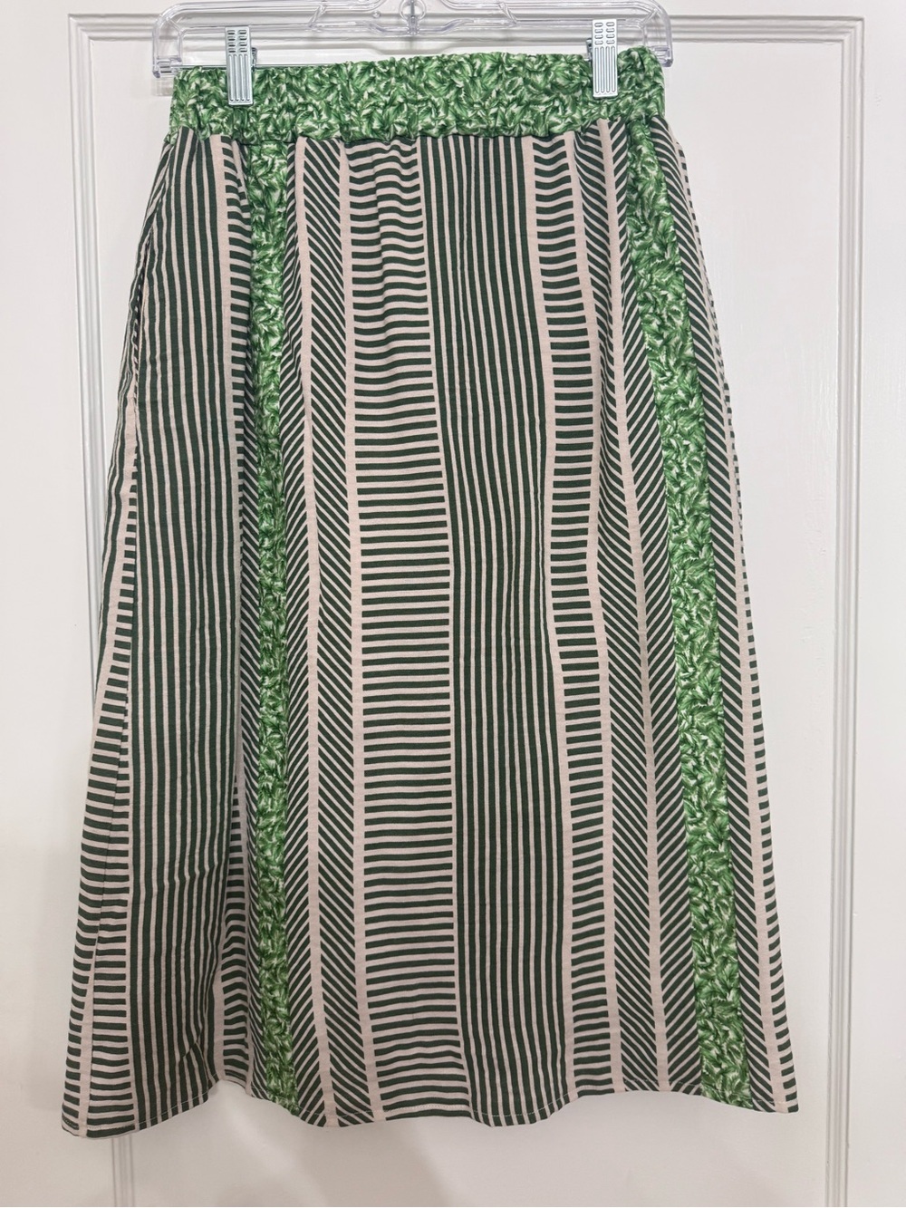 Regina Serecin printed custom pull on midi skirt xs
